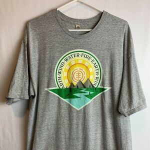 Men’s Vintage Element Skateboards Gray T-Shirt Earth Wind Water Fire